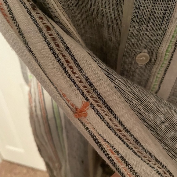 CP Shades Striped Linen Tunic Free People Beach - Picture 8 of 12